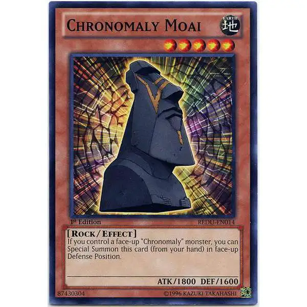 YuGiOh Trading Card Game Return of the Duelist Common Chronomaly Moai REDU-EN014