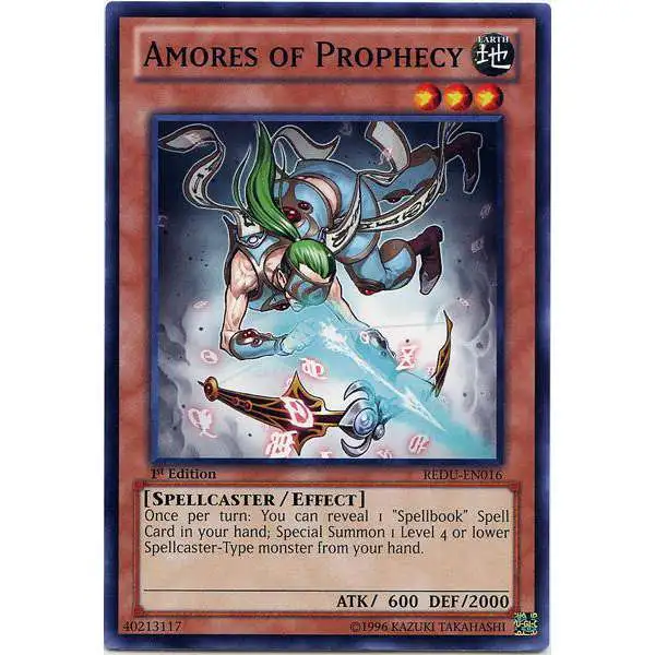 YuGiOh Trading Card Game Return of the Duelist Common Amores of Prophecy REDU-EN016