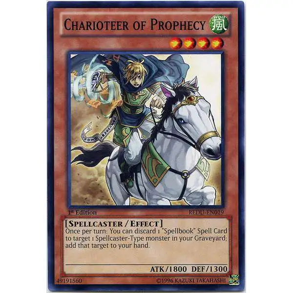 YuGiOh Trading Card Game Return of the Duelist Common Charioteer of Prophecy REDU-EN019