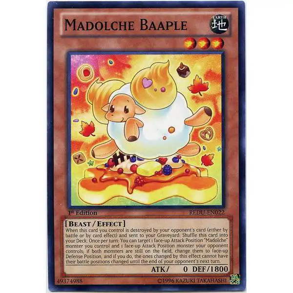 YuGiOh Trading Card Game Return of the Duelist Common Madolche Baaple REDU-EN022