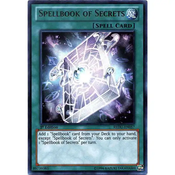 YuGiOh Trading Card Game Return of the Duelist Ultra Rare Spellbook of Secrets REDU-EN057