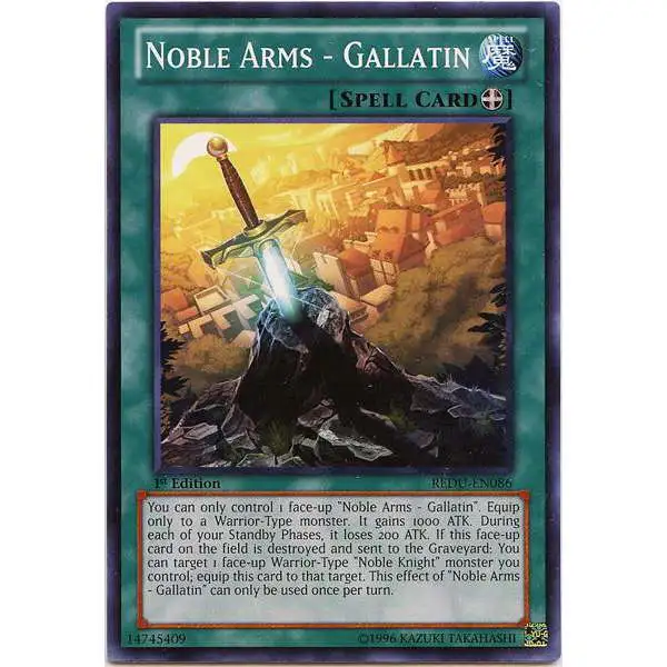 YuGiOh Trading Card Game Return of the Duelist Common Noble Arms - Gallatin REDU-EN086