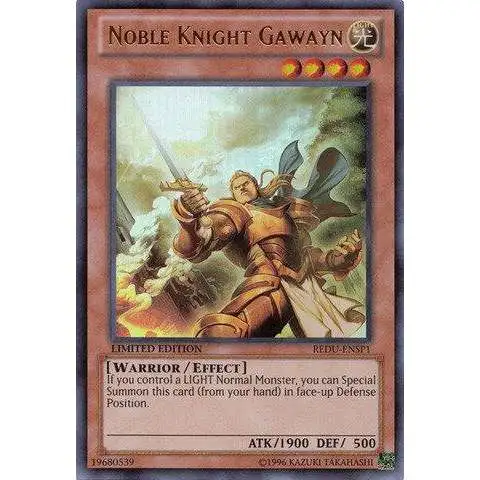YuGiOh Return of the Duelist Ultra Rare Noble Knight Gawayn REDU-ENSP1