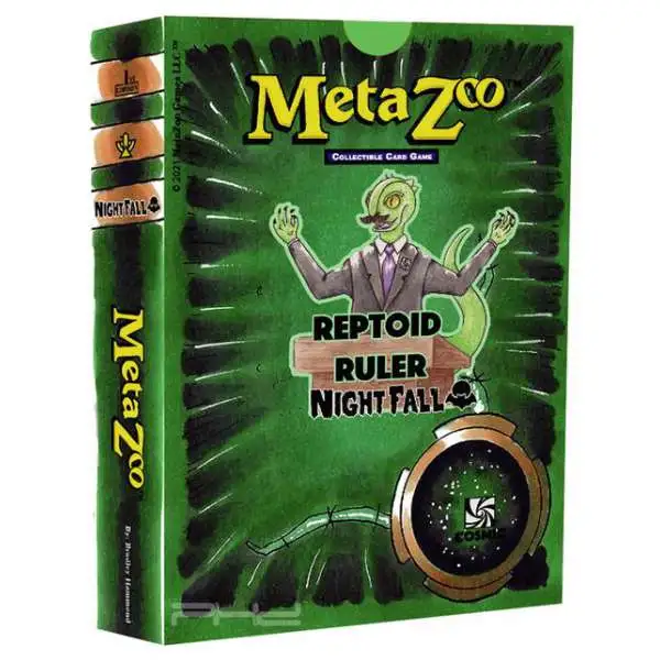 MetaZoo Trading Card Game Cryptid Nation Nightfall Reptoid Ruler Theme Deck [1st Edition, Cosmic]