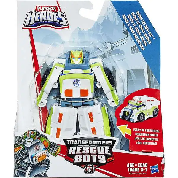 Transformers Playskool Heroes Rescue Bots Medix The Doc-Bot Action Figure [White & Green]