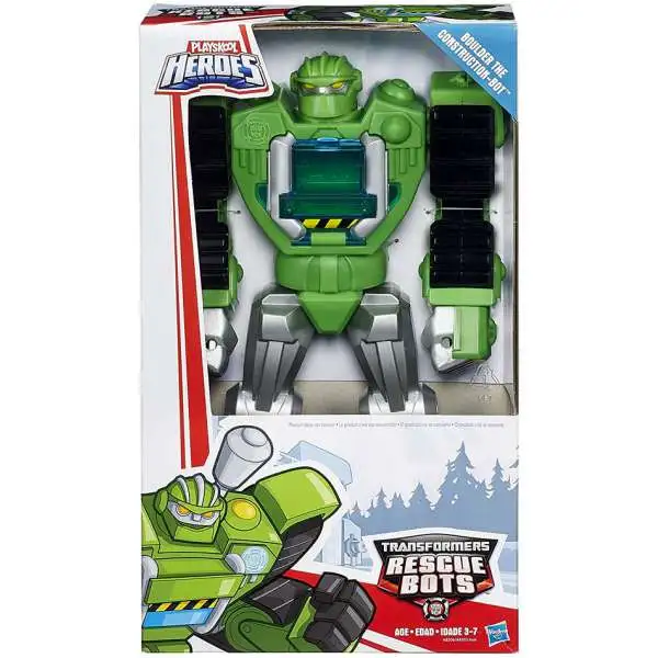 Transformers Playskool Heroes Rescue Bots Boulder the Construction-Bot 11" Action Figure