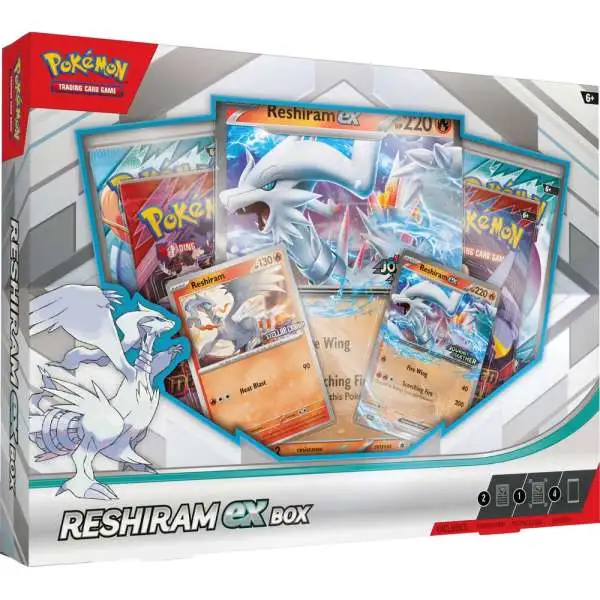Pokemon Scarlet & Violet Reshiram ex Exclusive Box [4 Booster Packs & 3 Promos]