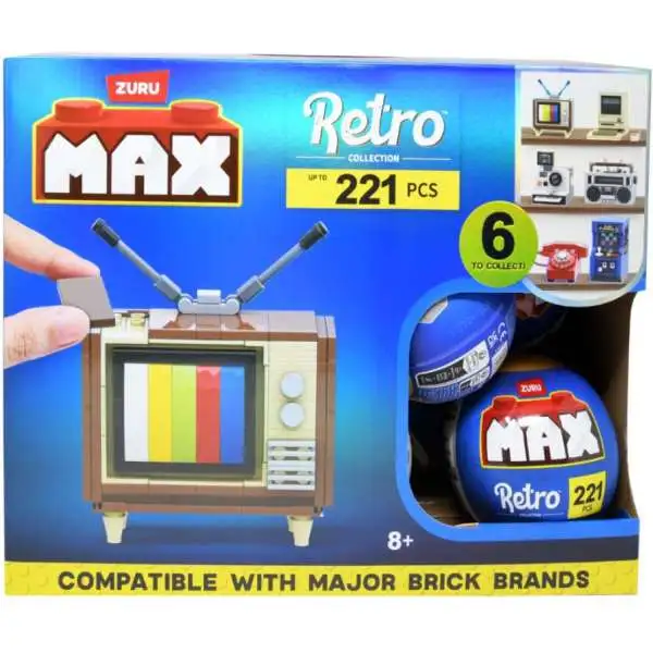 MAX Premium Collection Brick Construction RETRO Mystery Box [15 Packs]