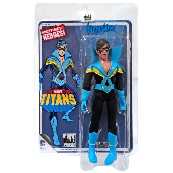 DC World's Greatest Heroes! The NEW Teen Titans Nightwing Retro Action Figure