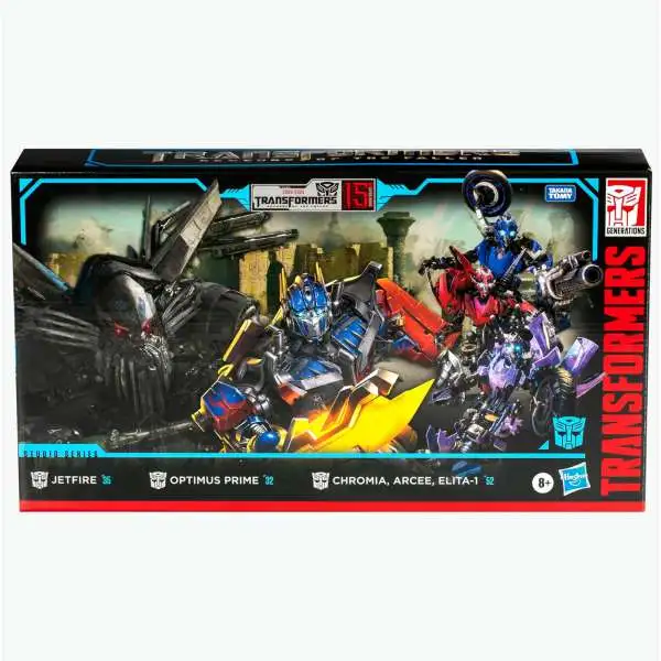 Transformers Revenge of the Fallen Optimus Prime, Jetfire, Chromia, Elita-1 & Arcee Exclusive Action Figure 5-Pack [15th Anniversary]