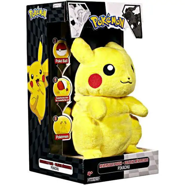 Pokemon Black & White Deluxe Reversible Series 2 Pikachu Plush