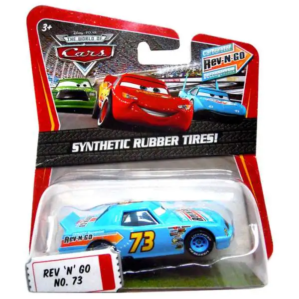 Disney / Pixar Cars The World of Cars Synthetic Rubber Tires Rev-N-Go No. 73 Exclusive Diecast Car