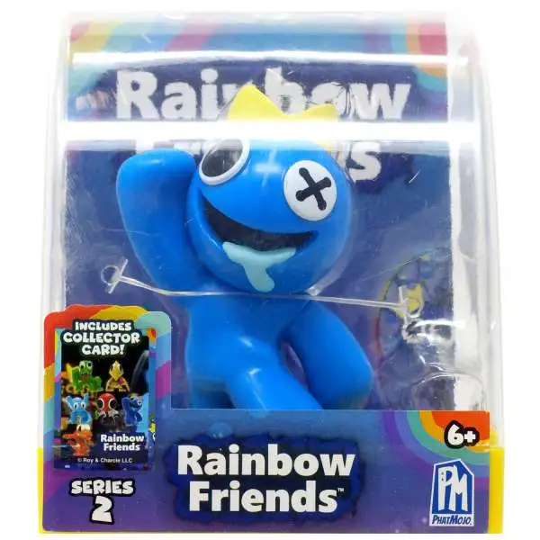 Rainbow Friends Series 2 Blue 2.5-Inch Figure & Collector Card