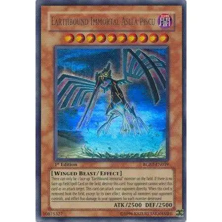 YuGiOh YuGiOh 5D's Raging Battle Ultra Rare Earthbound Immortal Aslla Piscu RGBT-EN019