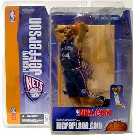 McFarlane Toys NBA New Jersey Nets Sports Picks Basketball Series 6 Richard Jefferson Action Figure [Blue Jersey Variant]