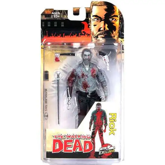 McFarlane Toys The Walking Dead Comic Rick Grimes Exclusive Action Figure [Bloody Black & White, 2016]