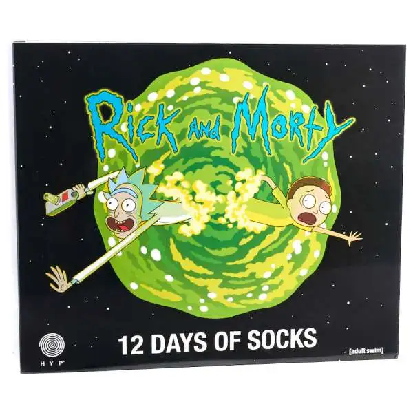 Rick & Morty 12 Days of Socks 12-Pack [Size: 6 - 12]