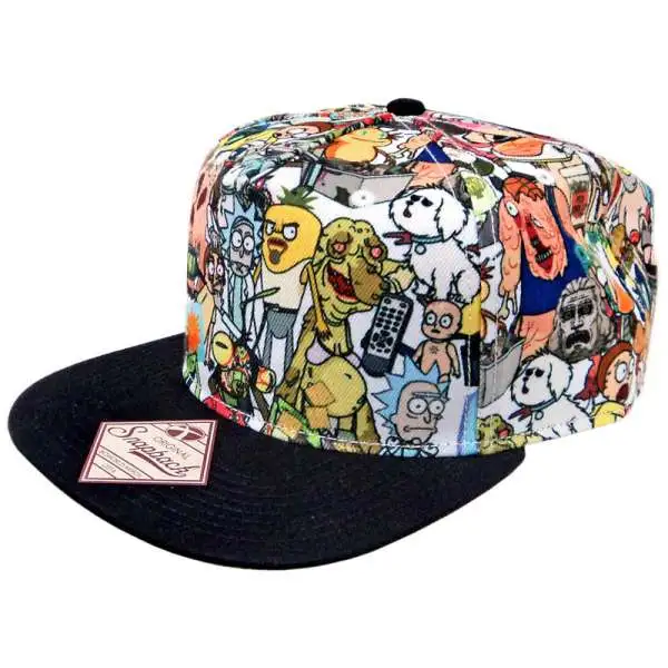 Rick & Morty Allover Snapback Hat