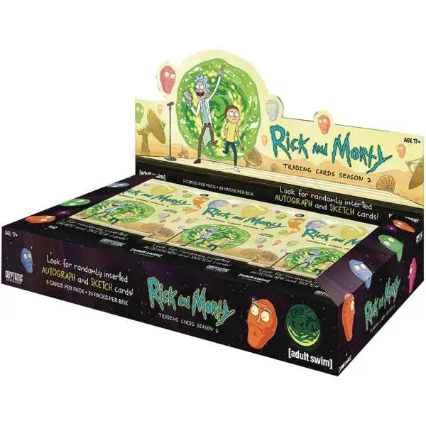 Rick & Morty Season 2 Trading Cards Box [24 Packs]