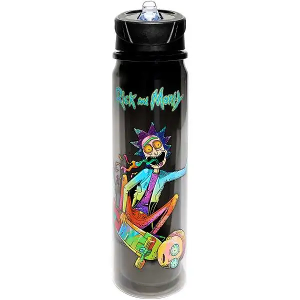 Rick & Morty Skateboard Water Bottle