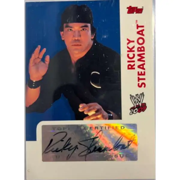 2009 WWE Superstar Ricky Steamboat Autographed Single Card