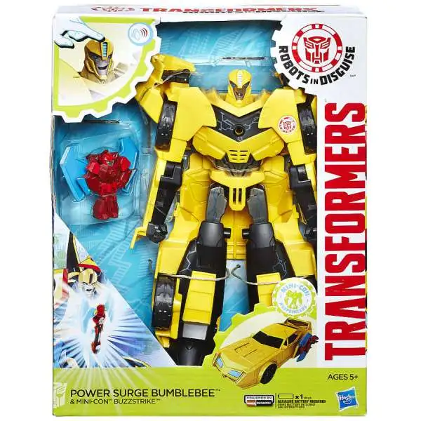 Transformers Robots in Disguise Power Surge Bumblebee & Mini-Con Buzzstrike Titan Action Figure