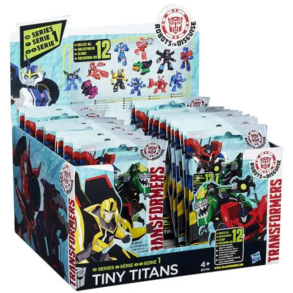 Transformers Robots in Disguise Tiny Titans Series 1 Mystery Box [24 Packs]