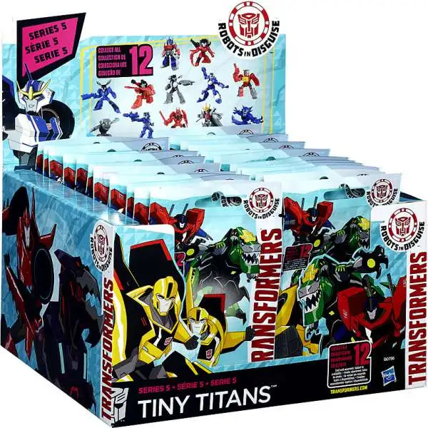 Transformers Robots in Disguise Tiny Titans Series 5 Mystery Box [24 Packs]