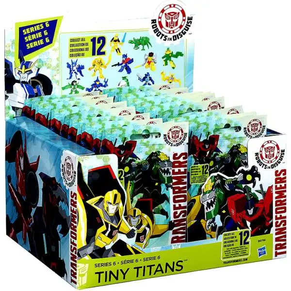 Transformers Robots in Disguise Tiny Titans Series 6 Mystery Box [24 Packs]