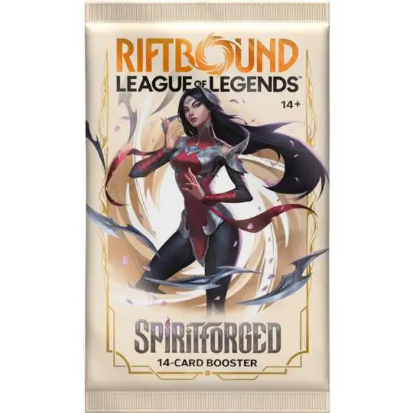 Riftbound: League of Legends Trading Card Game SpiritForged Booster Pack [14 Cards] (Pre-Order ships February)