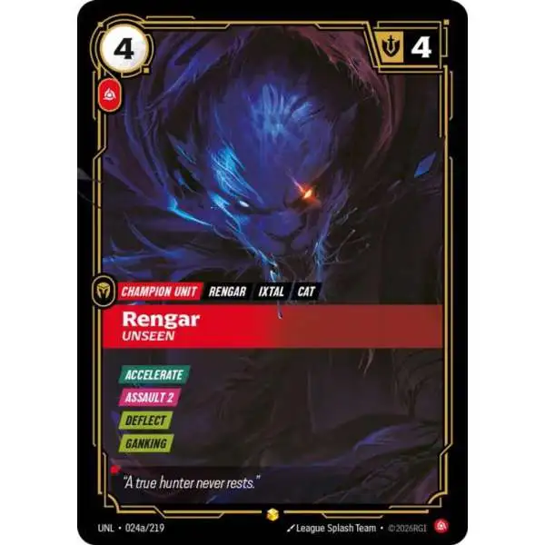 Riftbound League of Legends Trading Card Game Unleashed Single
