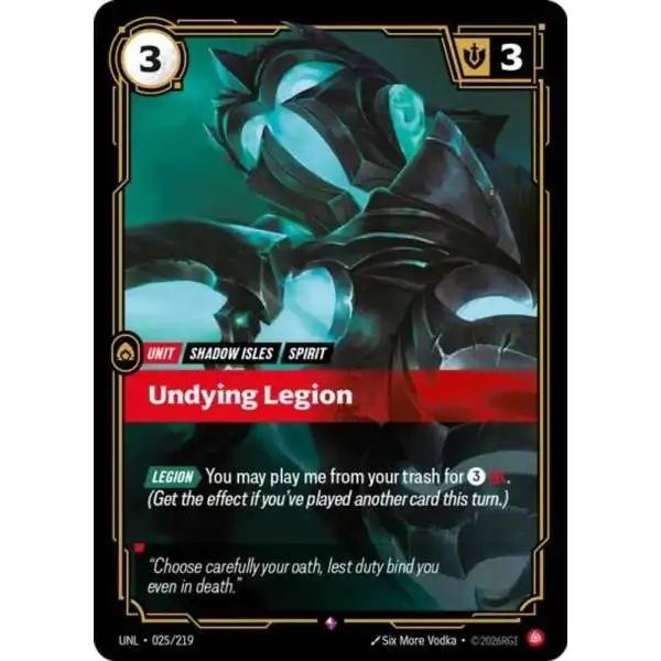 Riftbound League of Legends Trading Card Game Unleashed Single