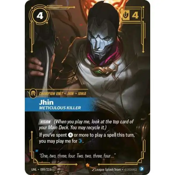 Riftbound League of Legends Trading Card Game Unleashed Single