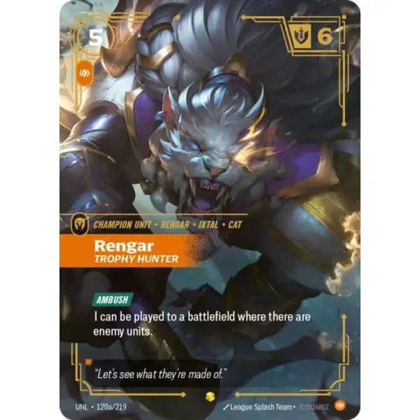 Riftbound League of Legends Trading Card Game Unleashed Single