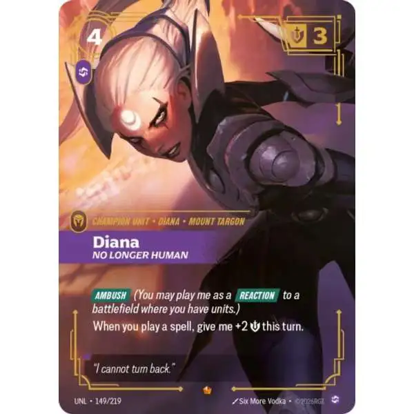 riftbound diana5枚セット Riftbound League of Legends Trading Card Game Unleashed Single
