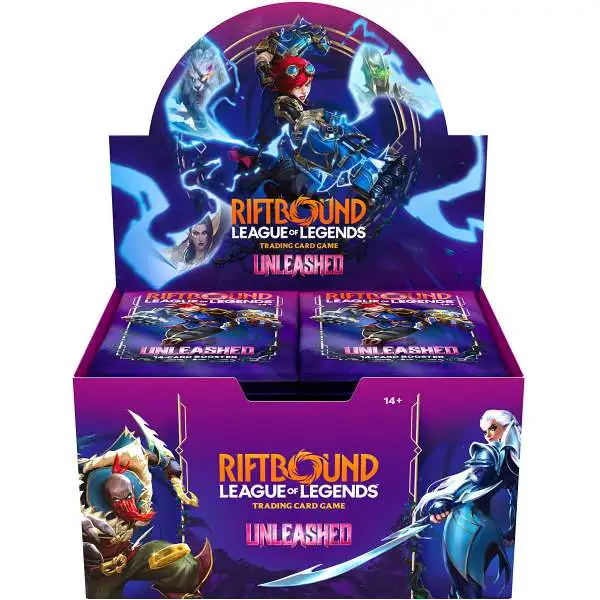 Riftbound: League of Legends Trading Card Game Unleashed Booster Box [24 Packs] (Pre-Order ships May)