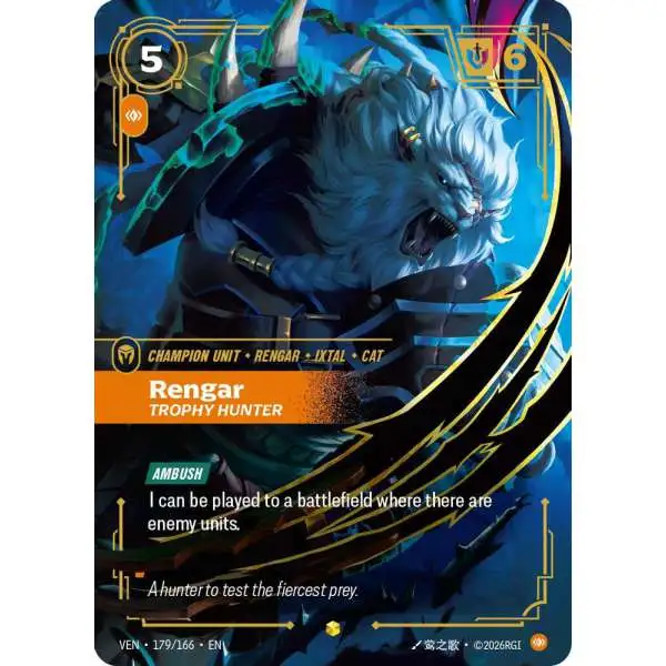 Riftbound League of Legends Trading Card Game Vendetta Single Card