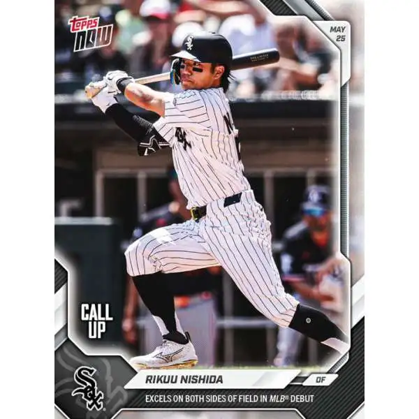 MLB Chicago White Sox 2026 NOW Baseball Rikuu Nishida #243 [Rookie, MLB Debut]