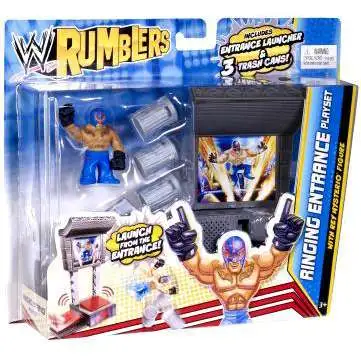WWE Wrestling Rumblers Series 2 Ringing Entrance Mini Figure Playset [With Rey Mysterio, Damaged Package]