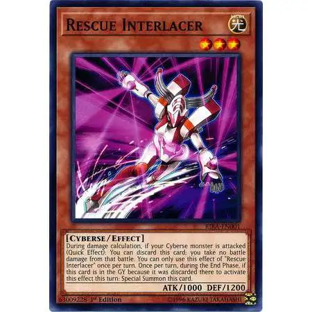YuGiOh Rising Rampage Common Rescue Interlacer RIRA-EN001