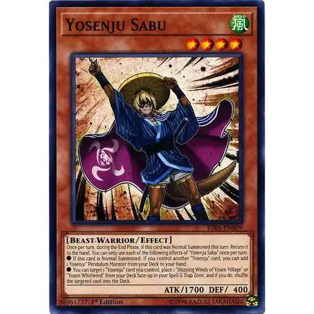 YuGiOh Rising Rampage Common Yosenju Sabu RIRA-EN009