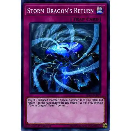 YuGiOh Rising Rampage Super Rare Storm Dragon's Return RIRA-EN077