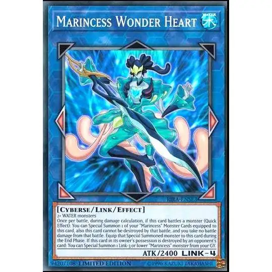 YuGiOh Rising Rampage Super Rare Marincess Wonder Heart RIRA-ENSE3
