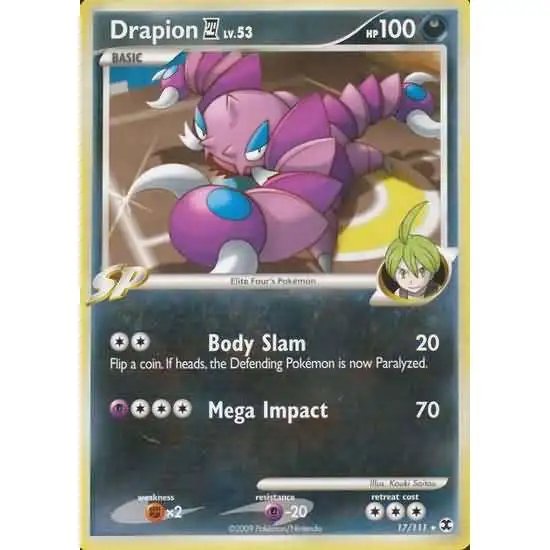 Pokemon Platinum Rising Rivals Rare Drapion #17