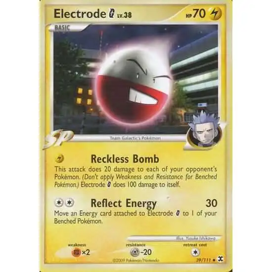 Pokemon Platinum Rising Rivals Uncommon Electrode G #39