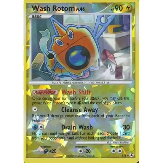Pokemon Platinum Rising Rivals Rare Holo Wash Rotom RT5