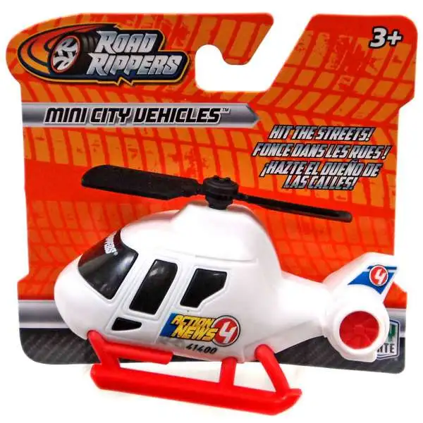 Road Rippers News Helicopter Plastic Car