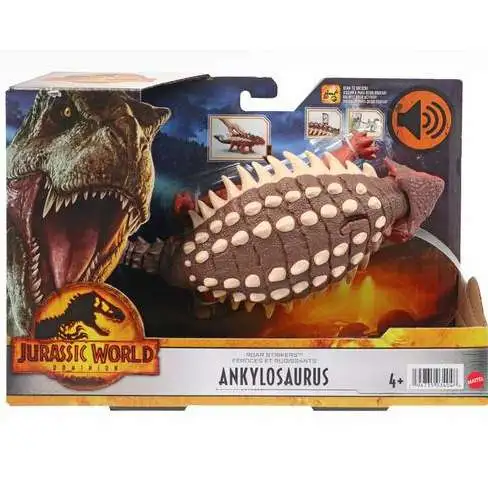 Jurassic World Dominion Roar Strikers Ankylosaurus Action Figure