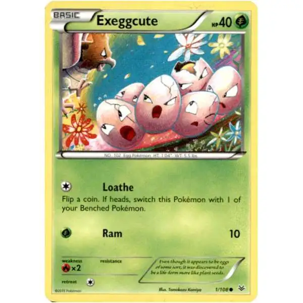 Pokemon Trading Card Game XY Roaring Skies Common Exeggcute #1