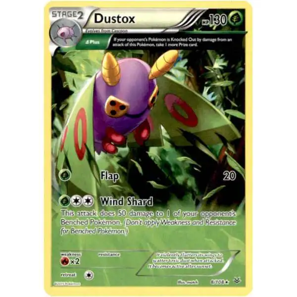 Pokemon Trading Card Game XY Roaring Skies Rare Dustox #8